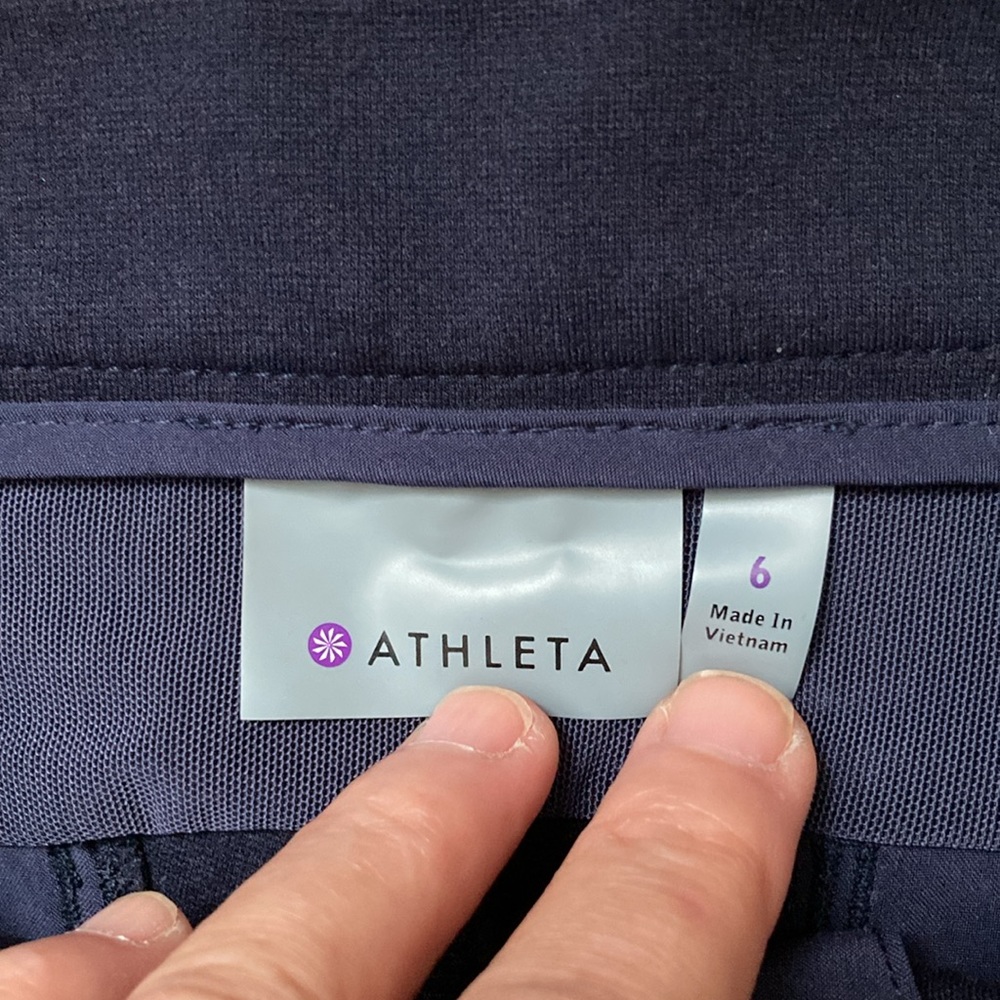 Athleta Ponte Moto Twill Skinny Pants. Size 6 - Picture 4 of 12